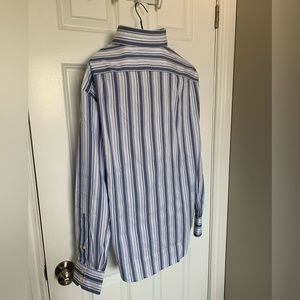 Blue and white dress shirt